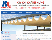Tablet Screenshot of cokhikhanhhung.com